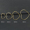 30-60mm Exaggerate Big Hoop Earring Heart Earrings For Women Stainless Steel Gold Color Hip Hop Korea Jewelry - Image 2