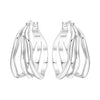 Silver Multi-layer Ear Ring Jewelry Versatile Hoop Earrings For Women Jewelry Birthday Party Gift - Image 40