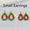 Small Earrings National Flag Colors Water Drop Earrings for Women Handmade Beads Crystal Earrings Gift Jewelry - Image 2