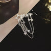 Skeds Elegant Women Men Star Chains Crystal Brooch Badges Shining Unisex Clothing Coat Tassel Pin Jewelry - Image 3