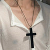 Wooden Cross Pendant Necklace with Alloy Chain and 71 cm Length - Image 10