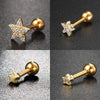 1pc Helix Piercing Earrings for Women Zircon Small Star Cartilage Tragus Piercing Ear Rings Body Accessories Jewelry Gift - Image 1