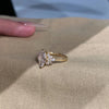 Silver Plated Golden Marquise Series Zircon Ring Necklace For Women Engagement Wedding Simple Jewelry Set - Image 5