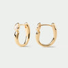Dplaopa Silver Irregular Paer Shaped CZ Zircon Hoop Earrings Women Jewelry Gift - Image 5