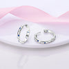 Silver Hoop Earrings For Woman Zircon Heart Shape Star Eardrop Earring Jewelry - Image 6