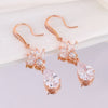 Elegant Marquise Zircon Dangle Earrings For Women Clear Teardrop CZ Crystal Hook Earrings Bridal Wedding Banquet Party Jew - Image 4
