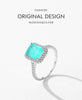 MODIAN 925 Sterling Silver Luxury Paraiba Tourmaline Rings For Women Wedding Engagement Band Fine Jewelry Anniversary Gifts