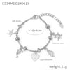 Heart Moon Star Drop Pendant Women Stainless Steel Bracelets Zircon Wedding Banquet Charm African Bracelet Jewelry - Image 10