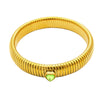 Stainless Steel Retro Elasticity Thick Metal Polish Bracelet Gold Plated Unisex Jewelry Men Women - Image 16