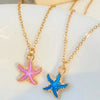 Boho Multilayer White Rope Chain Necklace for Women Large Resin Starfish Star Pendant Necklace Beach Party Jewelry - Image 5