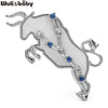 2 Colors Shell Taurus Brooches Pin Zodiac Star Jewelry Accessory Bull Badge For Suit - Image 2