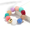 Acrylic Square Beads Chain Necklace Bracelet Bangle Handmade Irregular Stone Shape Beaded Bracelets Choker Retro Jewelry Gifts - Image 20