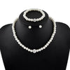3Pcs/set Pearl Jewelry Women'S Necklace Earrings Bracelet Three-Piece Set For Mother Gift Beautiful Wedding Photo Accessories - Image 7