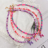 Polymer Clay Bead Necklace with Dog Motif and 37 cm Chain - Image 1
