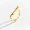 Dplaopa Silver Zircon CZ Irregular Open Adjustable Ring Party Women Casual Jewelry Gift - Image 6