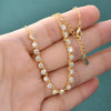 Sparkling 3MM Bubble-Style Necklace Gold Choker Necklace for Women Wedding Jewelry Accessories - Image 4