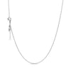 silver women's jewelry rose gold necklace can be designed with charm pendant necklace DlY jewelry gift - Image 3