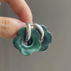 Multicolor Transparent Acrylic Resin Marbling Flower Drop Earrings for Women Gold Color Ear Buckle Jewelry - Image 14