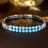 Charm Female Blue Zircon Stone Round Bracelet Cute Gold Color Adjustable Summer Wedding Jewelry For Women - Image 2