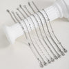 Stainless Steel Beads Chain Bracelets, Figaro Paperclip Box Snake Chain Bracelets, Men Women Stacked Accessory - Image 4