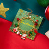 Christmas Tree Bell Zircon Bracelet for Women Men Cartoon Santa Wreath Elk Snowman Glove Paper Card Chain Year Jewelry Gift - Image 5