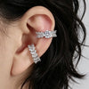 Fake Piercing Earcuff Double Circle Ear Cuff Crystal Earrings for Women Man Hiphop Retro Cuff Earclip Accessories Korean - Image 7