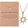 Charm Pendant Necklace with Sun Dragonfly Owl Lotus Feather Angel Wing Elephant and More Designs - Image 7