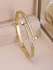 3Pcs Gold Plated Stainless Steel Clover Bracelet Set For Women, Lucky Four Leaf Charm Bangle Jewelry Gift - Image 10