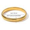 Stainless Steel Retro Elasticity Thick Metal Polish Bracelet Gold Plated Unisex Jewelry Men Women - Image 22