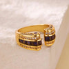 Gothic Stainless Steel Opening Finger Rings for Women Vintage Geometric Adjustable Finger Ring Punk Jewelry Gifts - Image 3