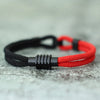 Bicolor Thread Bracelet For Men Magnet Buckle Concentric Knot Nautical Marine String Braslet Bangle Ukrainian Braclet - Image 5