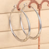 Simple Style Silver Color/Gold Color Big Hoop Circle Earrings For Women Wedding Daily Party Versatile Accessories - Image 4