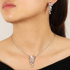 Leaf Zircon Drop Earrings for Women White Gold Color Marquise Crystal Bridal Earring Wedding Party Jewelry - Image 5