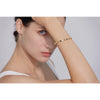 Stylish Cubic Zirconia Stainless Steel Wrist Bangle Bracelet Gold Plated Jewelry for Women Charm - Image 4