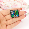 Enamel Pin Badge On Backpack World Traveler Airplane Brooch Gold-color Metal Brooches Pin Aircraft Jewelry Cartoon Google Maps - Image 6