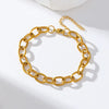 Woven Link Stainless Steel Bracelet with Gold Tone Finish - Image 15