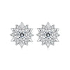 Silver Snowflake Jewelry Necklace Earrings Ring For Women, Sparkling Cubic Zirconia 3-Piece Gift Set for Women Xmas - Image 7
