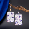 Round Black Acrylic 3D Printing Women's Leaf Earrings Dangle Vintage Casual Lightness Elegant Jewelry Daily Wear Accessories - Image 8