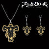 Anime Black Clover Necklace Earring Asta Black Bull Metal for Women Men Necklace Jewelry Gift - Image 1