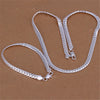 Silver 8/16/18/20/22/24 Inch 6mm Side Chain Necklaces For Woman Men Simple Punk Necklaces Charm Wedding Jewelry - Image 5