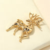 1pc Christmas Reindeer Brooch Chest Flower Brooch Small Fragrant Cartoon Clothing Accessories Gift Accessories - Image 1