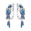 Silver Blue Green Parrot Bird Drop Earrings Women Earrings Charm Versatile Party Jewelry Gifts - Image 14