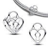 Silver Glass Slipper Charm Pink Envelope Floral Tulip Golden Key Sword Bee Cicada Butterfly Beads Necklace Fit Bracelet - Image 32