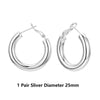 Women Gold Hoop Earrings Gold Plated Thick Gold Hoops Earrings With Silver Needles Gift for Women - Image 10