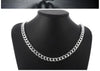 10 mm Curb Chain Necklace in Silver Tone with 20 to 24 Inch Options - Image 4