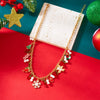 Christmas Necklace Snowflake Gingerbread Tree Snowman Reindeer Bell Soft Clay Crystal Beads Fringe Pendant Choker For Women Men - Image 7