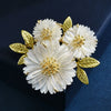 Daisy Flower Brooch with Layered Petal Details - Image 4