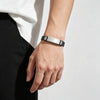 Braided Leather and Stainless Steel Bracelet with 21 cm Length - Image 36