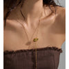 70cm Sweater Chain Jewelry Stainless Steel Oval Geometric Drop Stretchable Necklace for Women Minimalist Charm Pvd Jewelry - Image 5