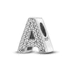 Classics 925Silver Shiny Zircon English Alphabet Beads Pendant Charms Fit Bracelet Jewelry Women Gift - Image 20